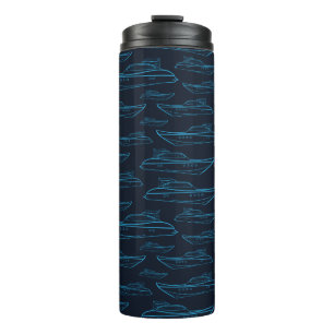 Bouteilles Isothermes Motif bleu de yacht