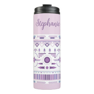 Bouteilles Isothermes Motif Boho géométrique violet et lavande