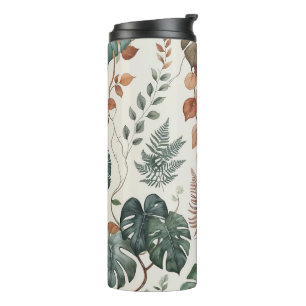 Bouteilles Isothermes Motif botanique bohème sans couture Fleurs