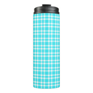 Bouteilles Isothermes Motif carreaux bleu blanc