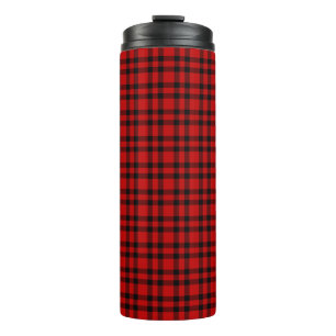 Bouteilles Isothermes Motif carreaux rouge noir