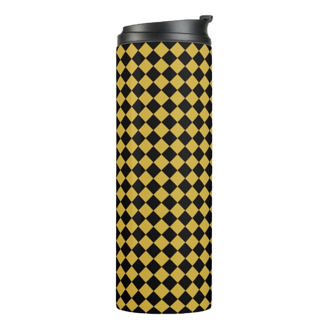 Bouteilles Isothermes Motif Chevron noir et blanc (Tourné sur la gauche)