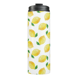 Bouteilles Isothermes Motif citron aquarelle