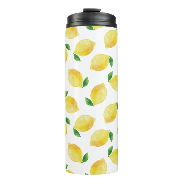 Bouteilles Isothermes Motif citron aquarelle (Devant)