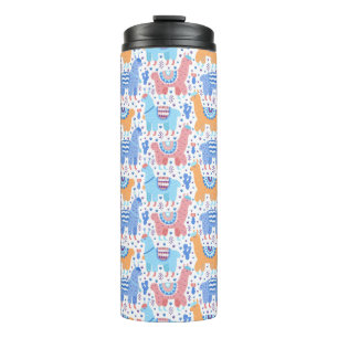 Bouteilles Isothermes Motif coloré lumineux d'alpaga