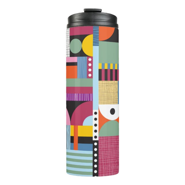 Bouteilles Isothermes Motif coloré scandinave (Devant)