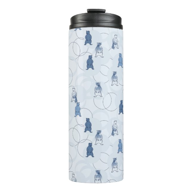 Bouteilles Isothermes motif comportant un ours gris (Devant)