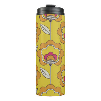 Bouteilles Isothermes motif continu rétro floral