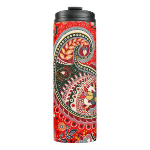 Bouteilles Isothermes Motif couleur Paisley Indian sans fil