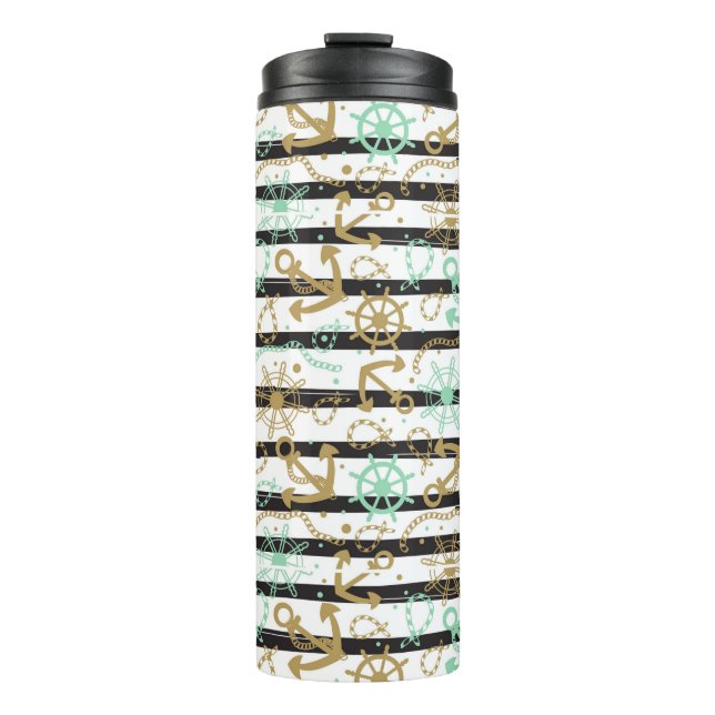 Bouteilles Isothermes Motif d'ancre flottante (Devant)