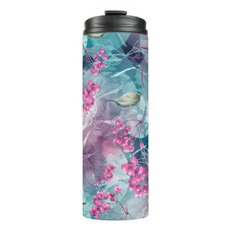Bouteilles Isothermes Motif d'aquarelle de la branche de Birch