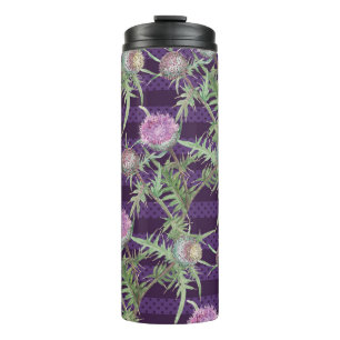 Bouteilles Isothermes Motif d'aquarelle des fleurs de chardon