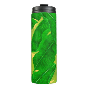 Bouteilles Isothermes Motif d'aquarelle feuille Banana