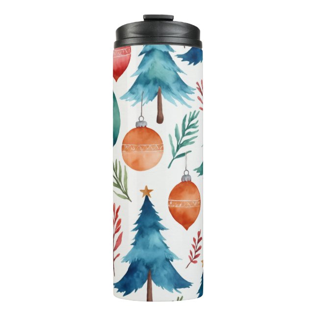Bouteilles Isothermes Motif d'arbre de Noël (Devant)