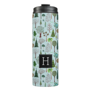 Bouteilles Isothermes Motif d'arbre Forêt boisée Tumbler thermique