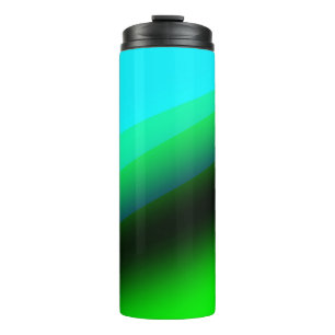 Bouteilles Isothermes Motif d'art abstrait de texture arc-en-ciel vert b
