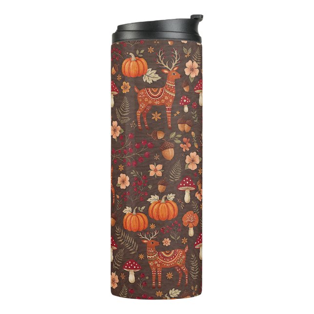 Bouteilles Isothermes Motif d'automne (Tourné sur la gauche)