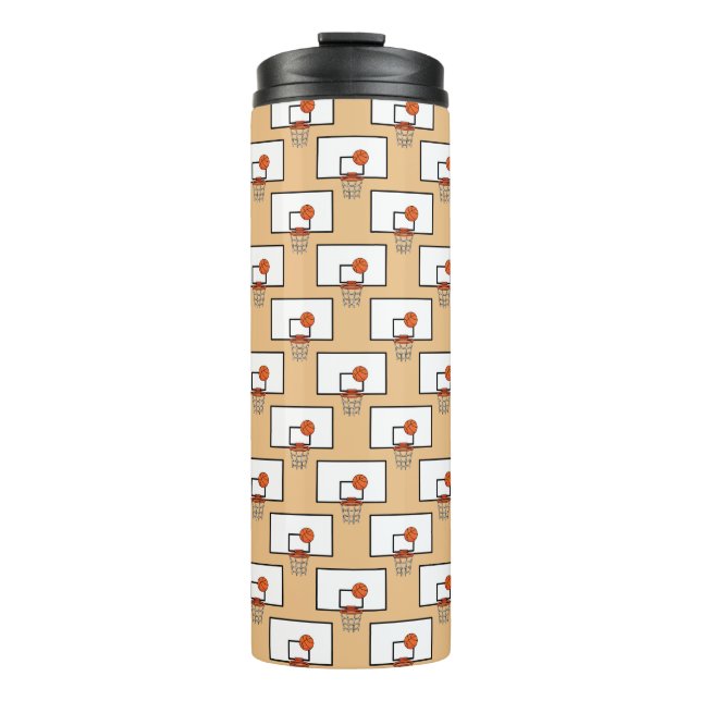 Bouteilles Isothermes Motif de basket-ball (Devant)
