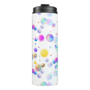 Bouteilles Isothermes motif de boules flottantes 3D. Aucun groupe