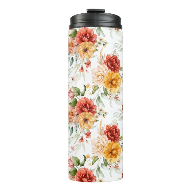 Bouteilles Isothermes Motif de bouquet de fleurs Red Peony (Devant)