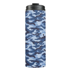 Bouteilles Isothermes Motif de camouflage bleu foncé