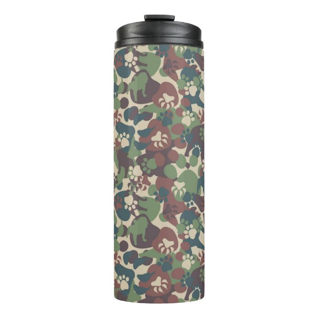Bouteilles Isothermes Motif de camouflage de chien (Devant)