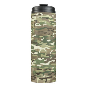 Bouteilles Isothermes Motif de camouflage forestier vert bois