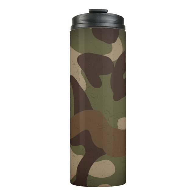 Bouteilles Isothermes Motif de camouflage militaire classique (Devant)