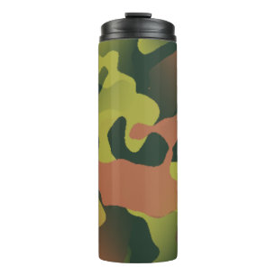 Bouteilles Isothermes Motif de camouflage vert et marron