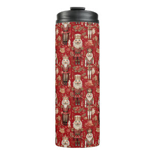 Bouteilles Isothermes Motif de casse-noix rouges Noël