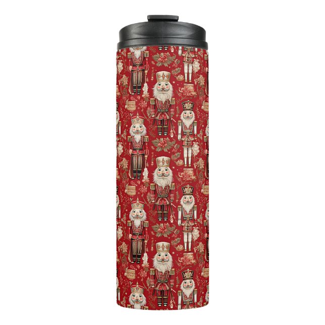 Bouteilles Isothermes Motif de casse-noix rouges Noël (Devant)