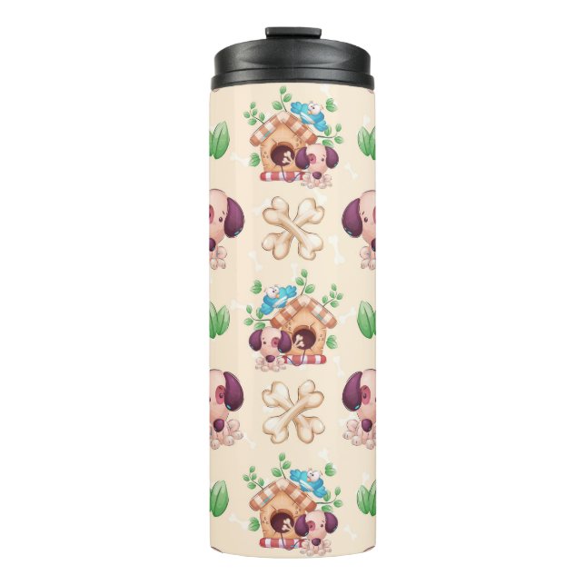 Bouteilles Isothermes Motif de chien adorable  (Devant)