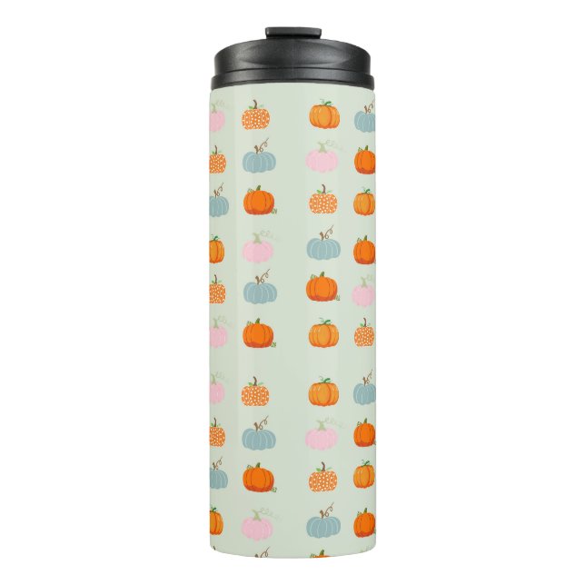 Bouteilles Isothermes Motif de citrouilles multicolores (Devant)