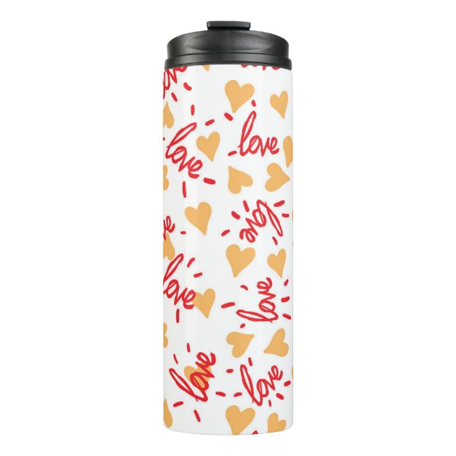 Bouteilles Isothermes Motif de coeur 27 (Devant)