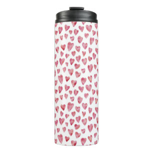Bouteilles Isothermes Motif de coeur d'amour rose