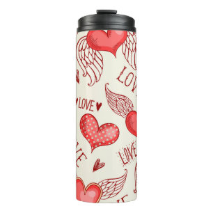 Bouteilles Isothermes Motif de coeur pour la Saint-Valentin