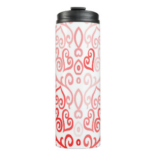Bouteilles Isothermes Motif de coeur rouge et rose