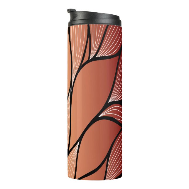 Bouteilles Isothermes Motif de congé de bronze de cuivre rustique (Tourné sur la droite)