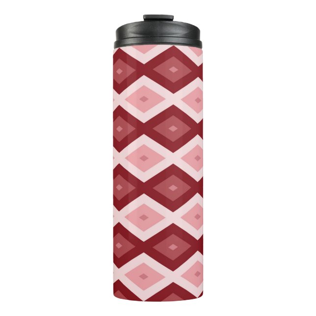 Bouteilles Isothermes Motif de diamants rouges (Devant)