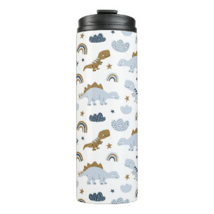 Bouteilles Isothermes Motif de dinosaure arc-en-ciel mignon
