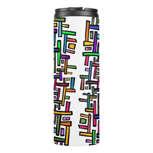 Bouteilles Isothermes Motif de doodle coloré (Dos)