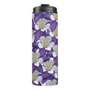 Bouteilles Isothermes Motif de fleur d'aquilegia