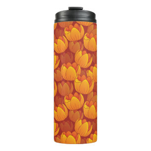 Bouteilles Isothermes Motif de fleur d'or