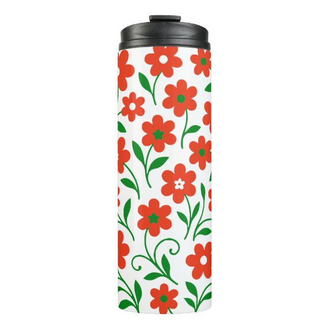Bouteilles Isothermes Motif de fleurs (Devant)