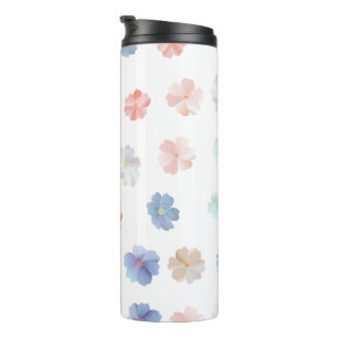 Bouteilles Isothermes Motif de fleurs sauvages pastel doux