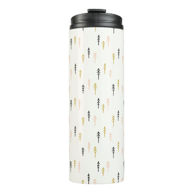 Bouteilles Isothermes Motif de forêt d'arbre de Noël (Devant)