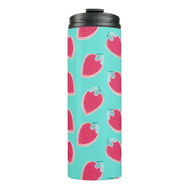 Bouteilles Isothermes Motif de fruits de fraise cuite (Devant)