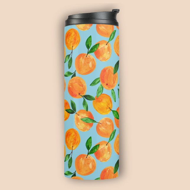Bouteilles Isothermes Motif de fruits d'été oranges agrumes (Citrus Oranges Summer Fruit pattern thermal tumbler)