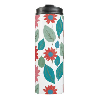 Bouteilles Isothermes Motif de jardin floral stylisé