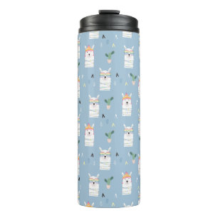 Bouteilles Isothermes Motif de lama de lunettes de soleil d'arc-en-ciel